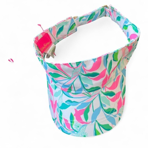 The Unbranded Brand Accessories - Lilly Pulitzer pink and blue visor #hats